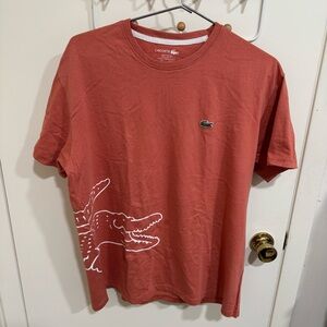 Lacoste Wrap Around Terracotta French Open T-Shirt Men’s Size XL